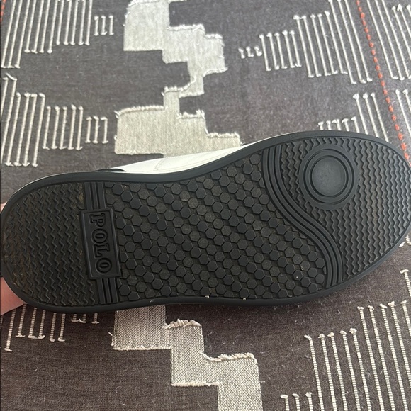 Boys Polo Black and White Sneakers - Picture 7 of 8